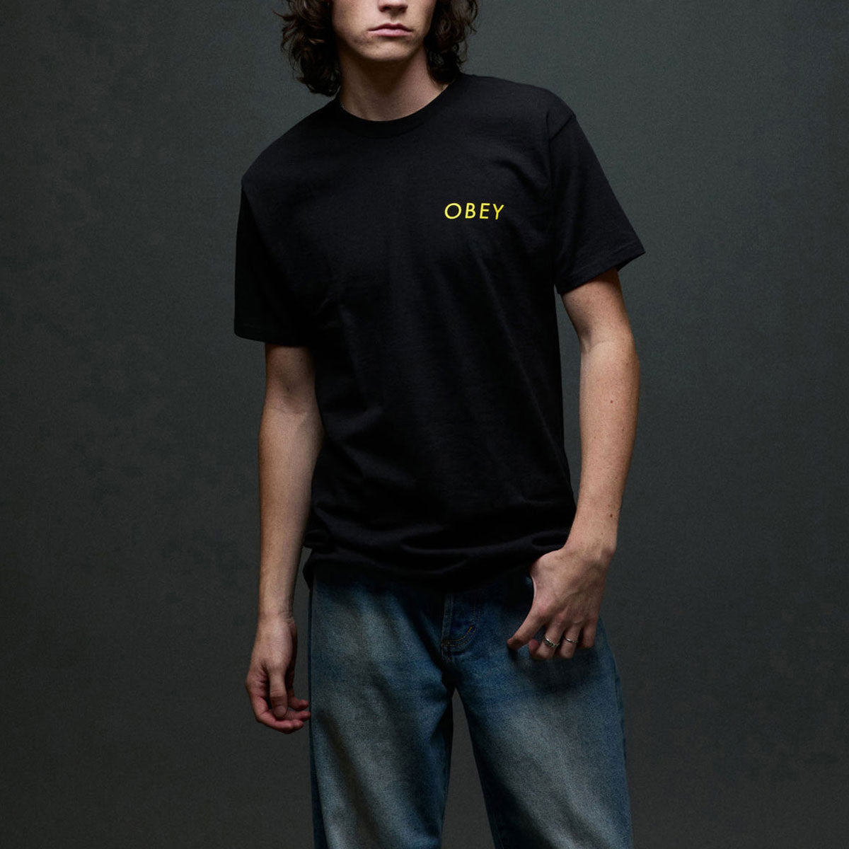 Obey Peace Brick T-Shirt - Black image 3