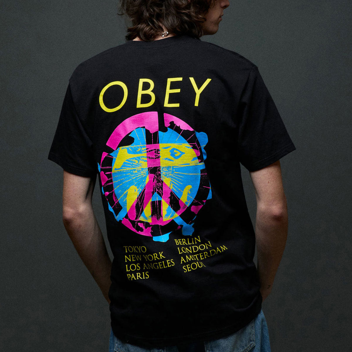Obey Peace Brick T-Shirt - Black image 4