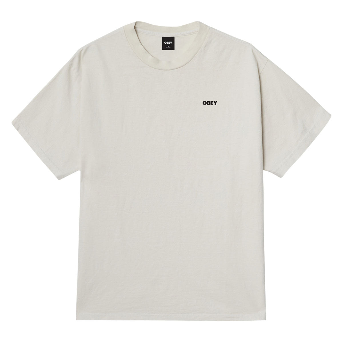 Obey Bold Icon Face T-Shirt - Pigment Chalk White image 2