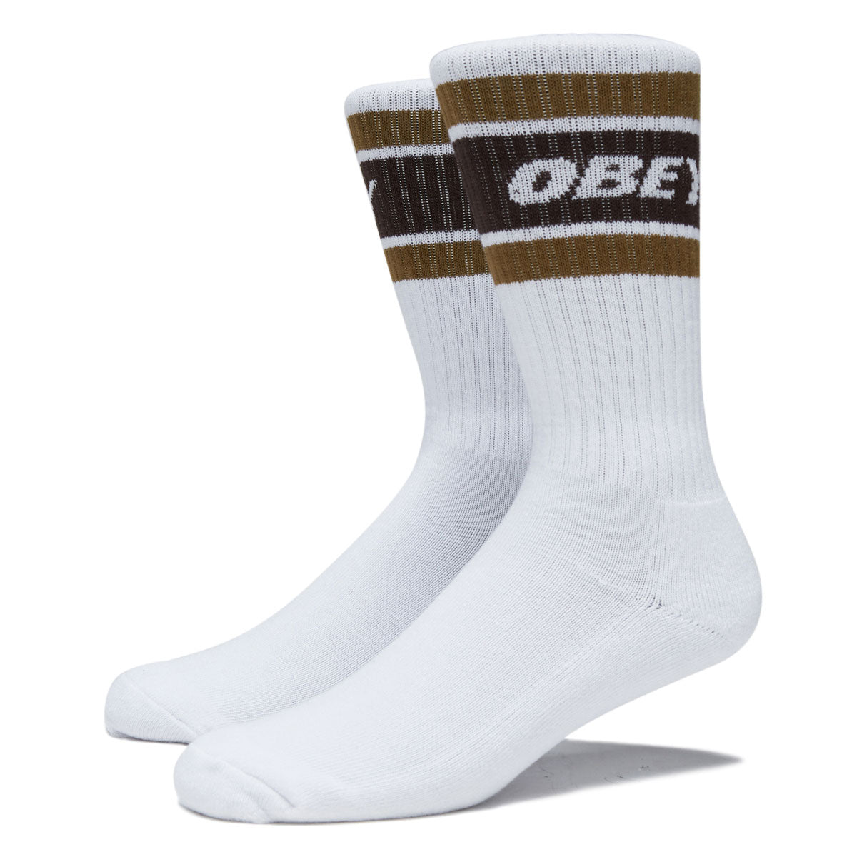 Obey Cooper II Socks - White/Demitasse image 1