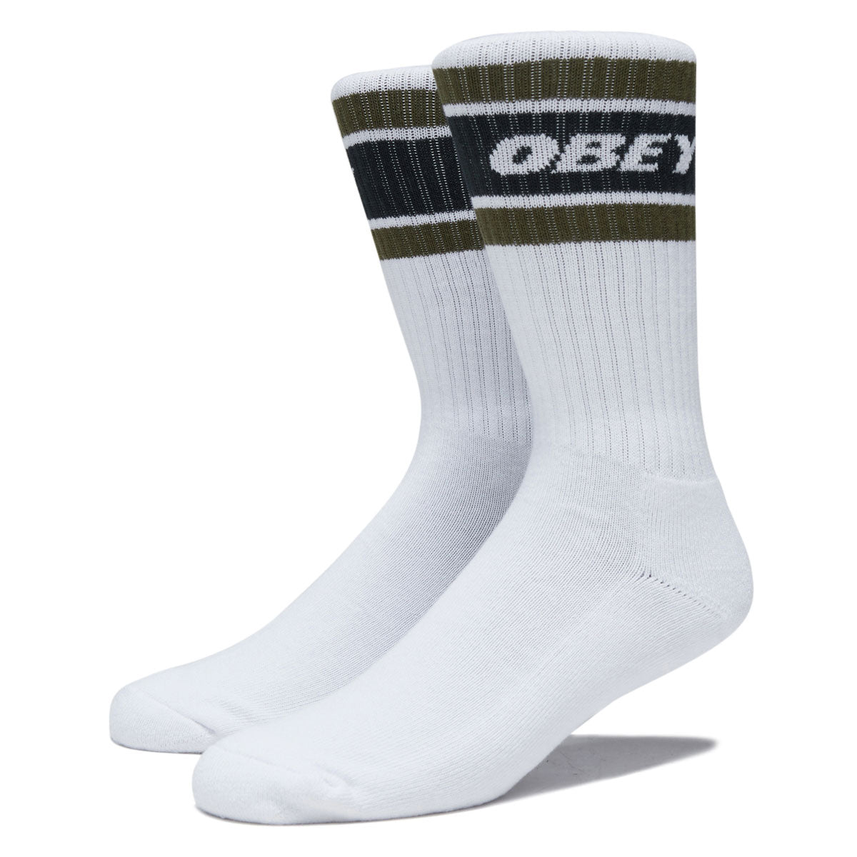Obey Cooper II Socks - White/Rosin image 1