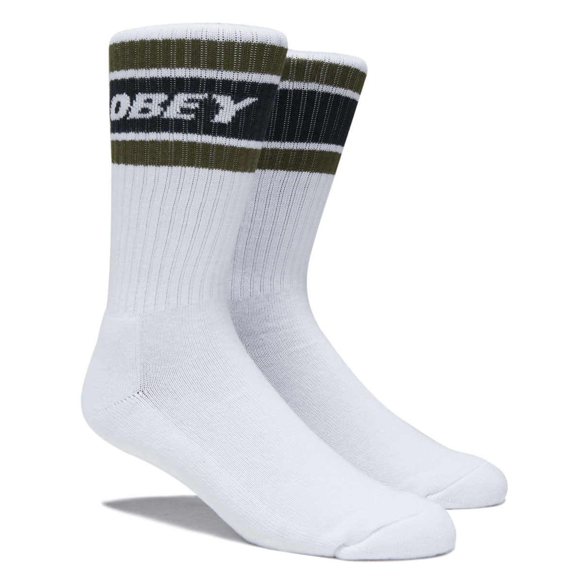 Obey Cooper II Socks - White/Rosin image 2