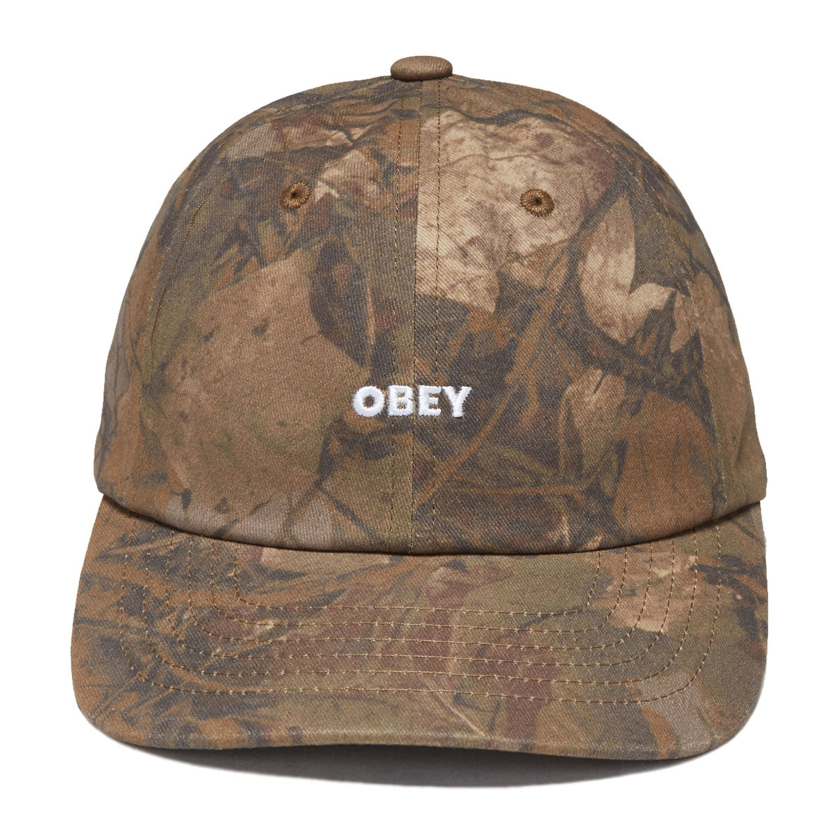 Obey Pigment Bold 6 Panel Snapback Hat - Fence Camo Multi image 5