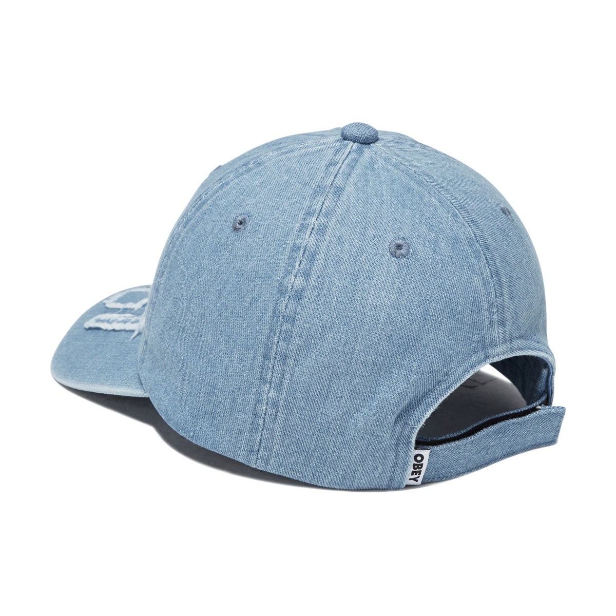 Obey Supernova 6 Panel Denim Hat - Light Indigo image 2