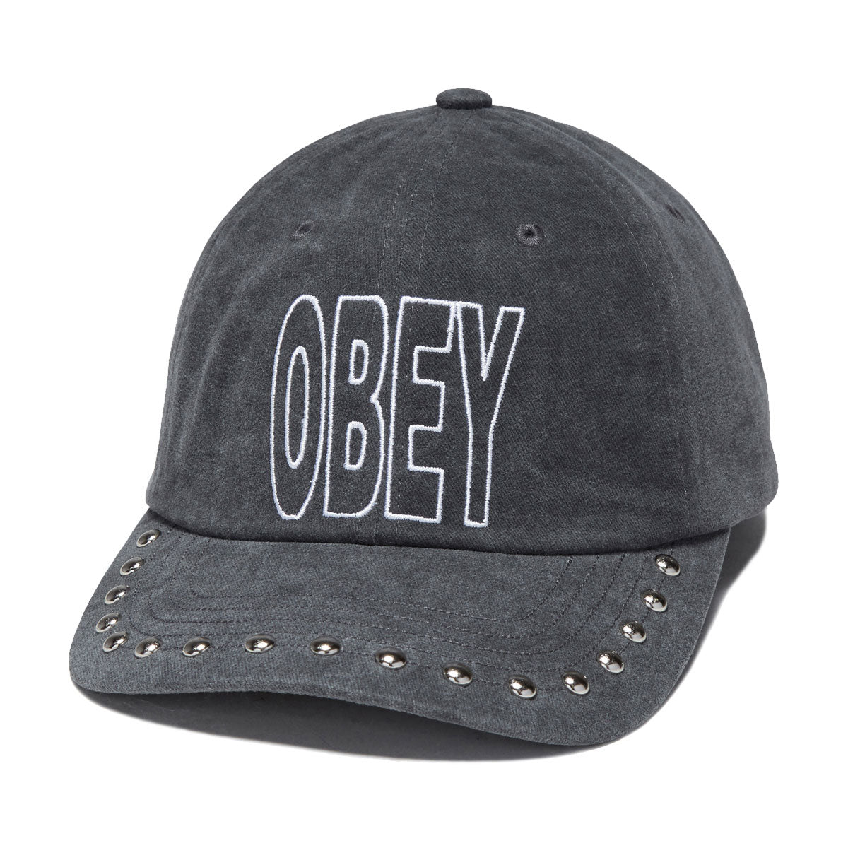 Obey Pigment Anti 6 Panel Hat - Pigment Black image 1