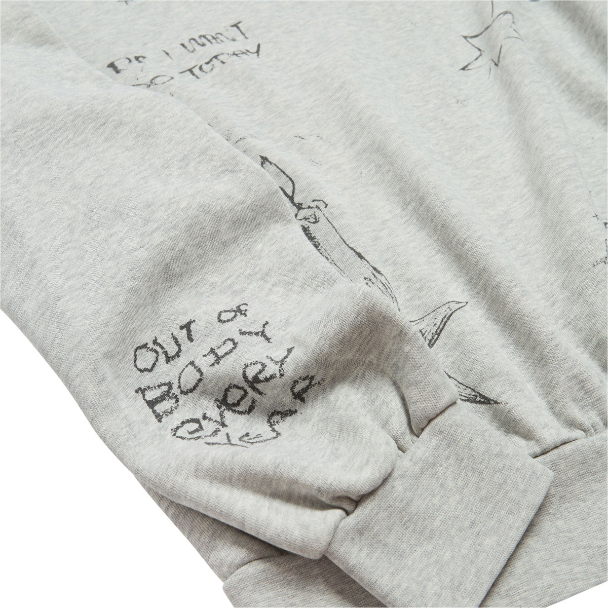 Obey Dreams Crew Sweatshirt - Dusty Ash Grey image 3