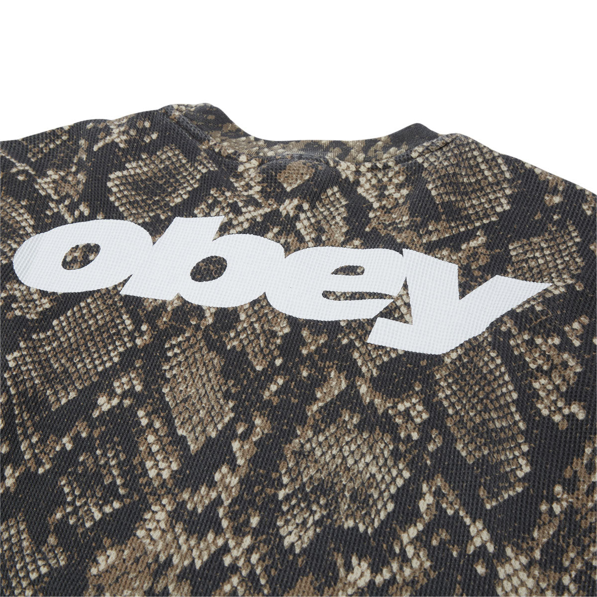 Obey League Thermal Shirt - Dusty Vintage Rattle Snake image 4