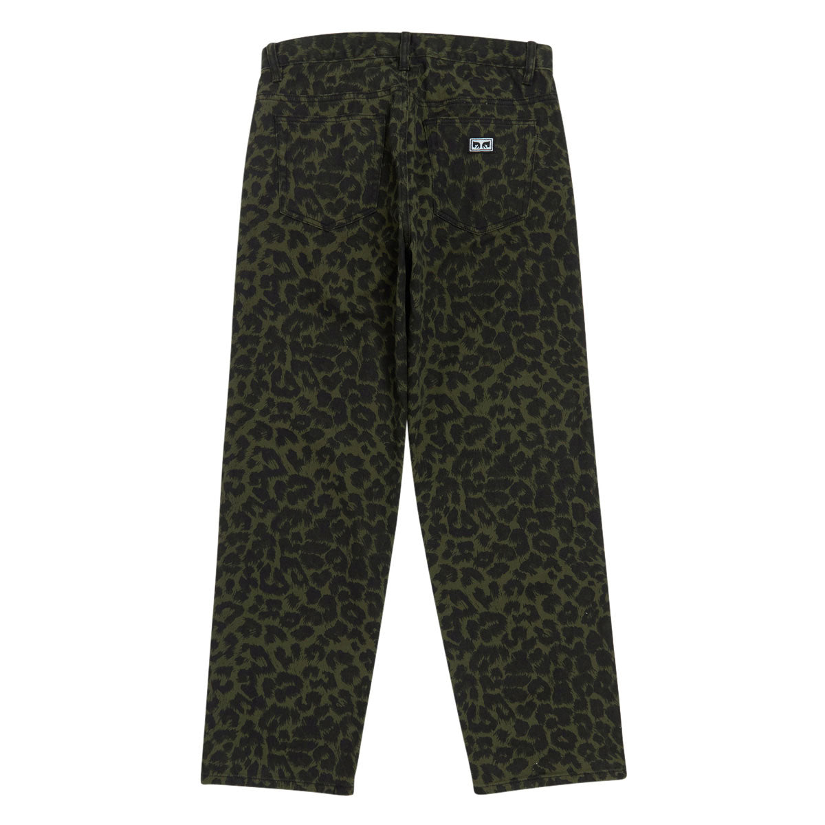 Obey Studded Boxcar Straight Leg Denim Jeans - Dark Leopard image 2