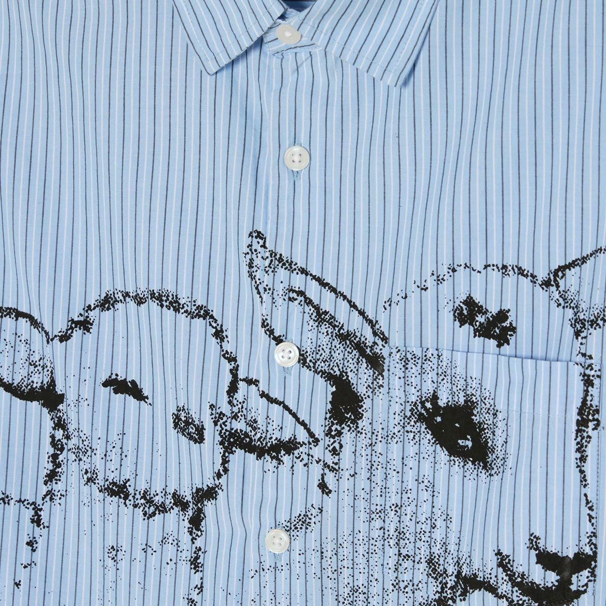 Obey Billy Long Sleeve Woven Shirt - Light Blue Multi image 3