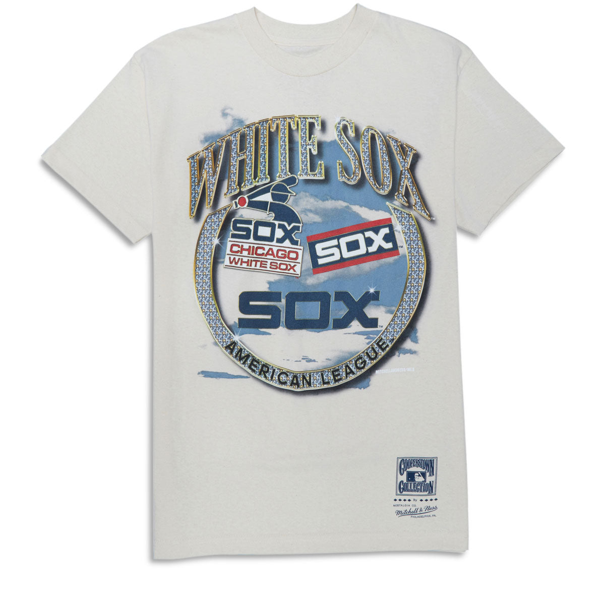 Mitchell & Ness x MLB Crown Jewels Coop White Sox T-Shirt - Natural image 1