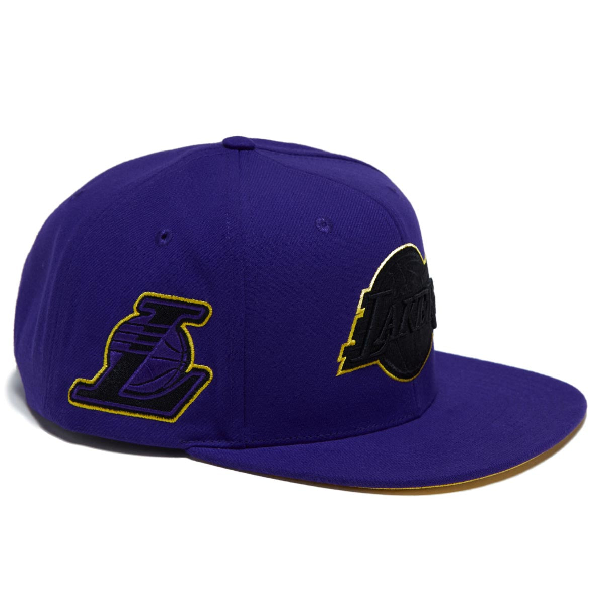 Mitchell & Ness x NBA Logo Eclipse Lakers Snapback Hat - Purple image 3