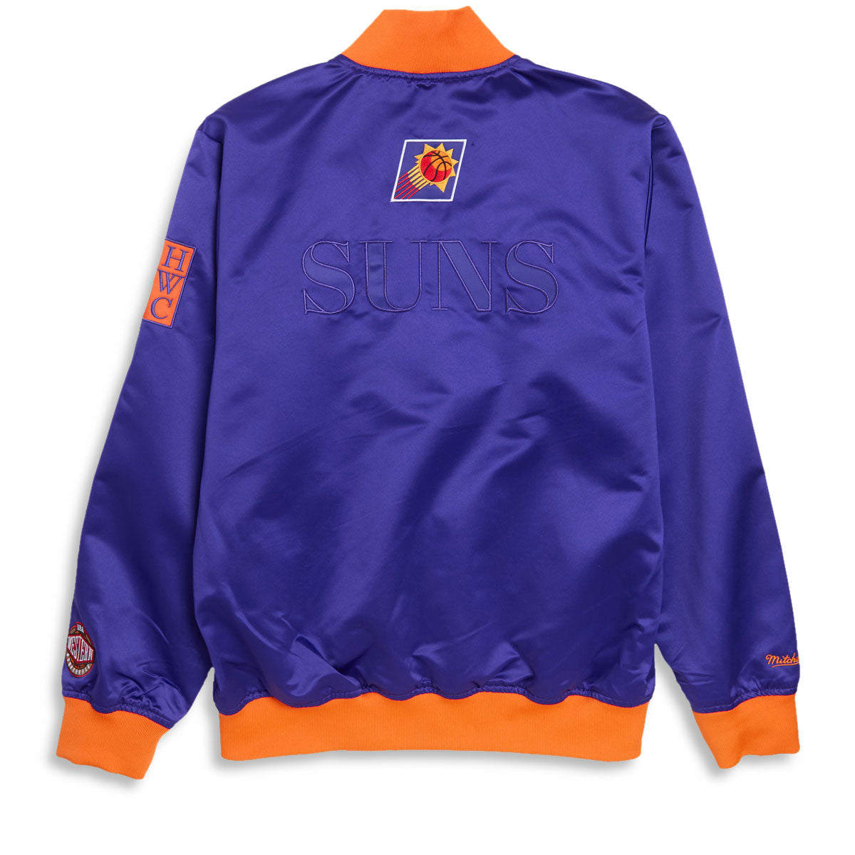 Mitchell & Ness x NBA Team OG 3.0 Suns Vintage Logo Satin Jacket - Regal Purple image 2