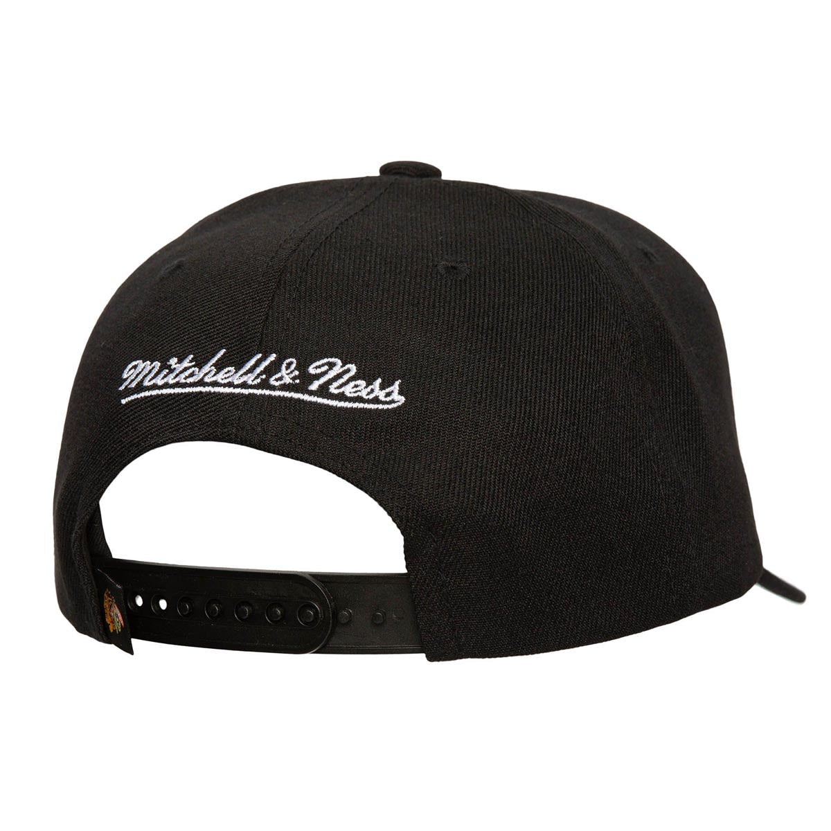 Mitchell & Ness x NHL Neon Logo Pro Blackhawks Snapback Hat - Black image 2