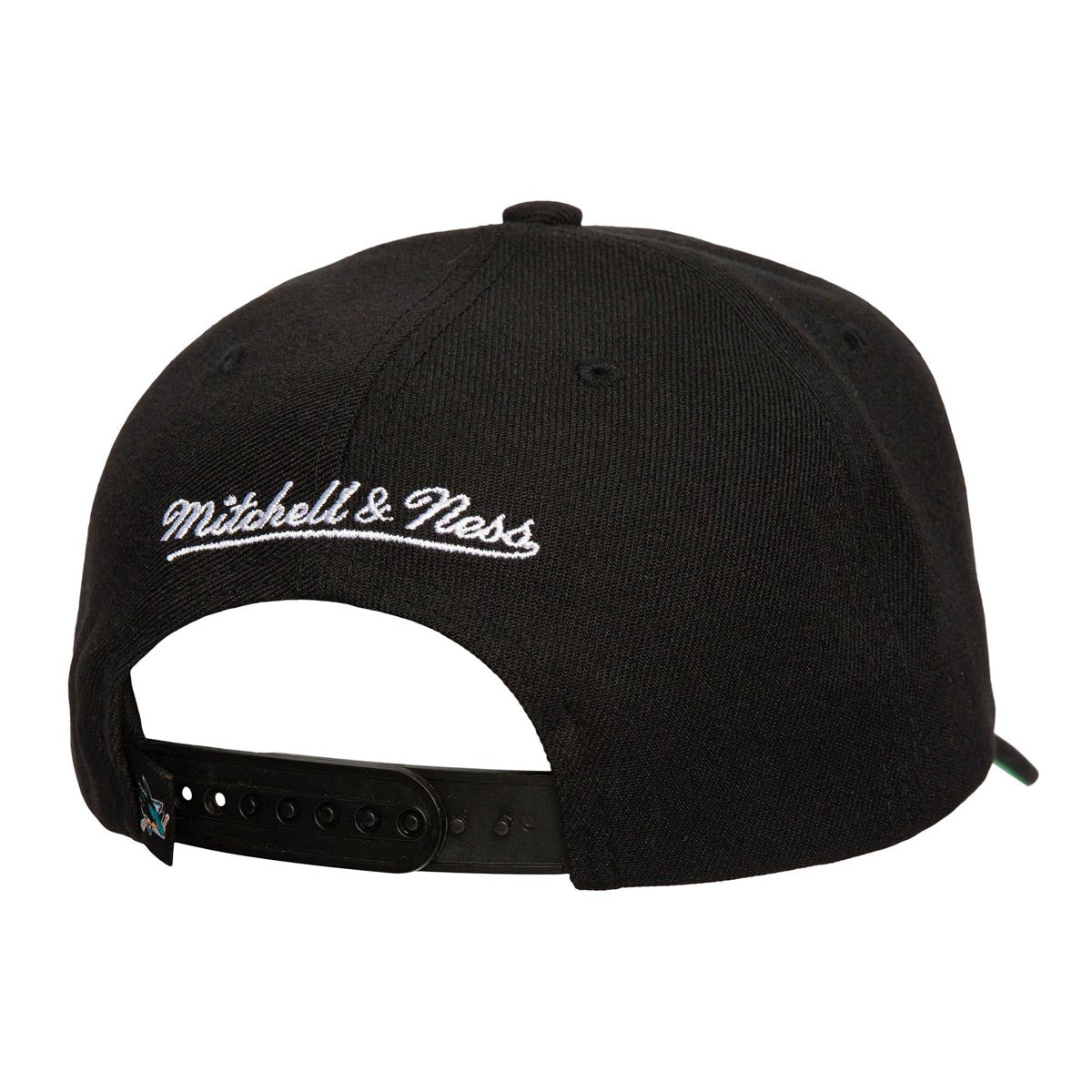 Mitchell & Ness x NHL Neon Logo Pro Sharks Snapback Hat - Black image 2