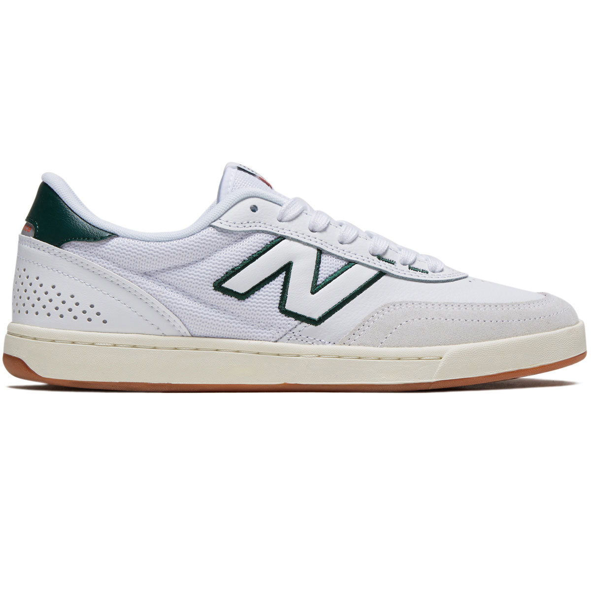 New Balance 440 V2 Shoes - White/Green image 1