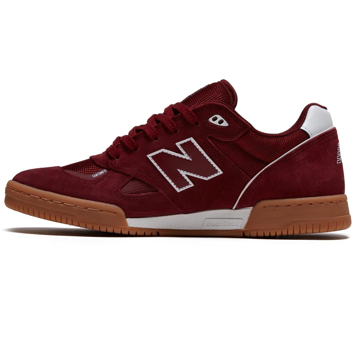 New Balance 600 Tom Knox Shoes - Burgundy/Gum image 2