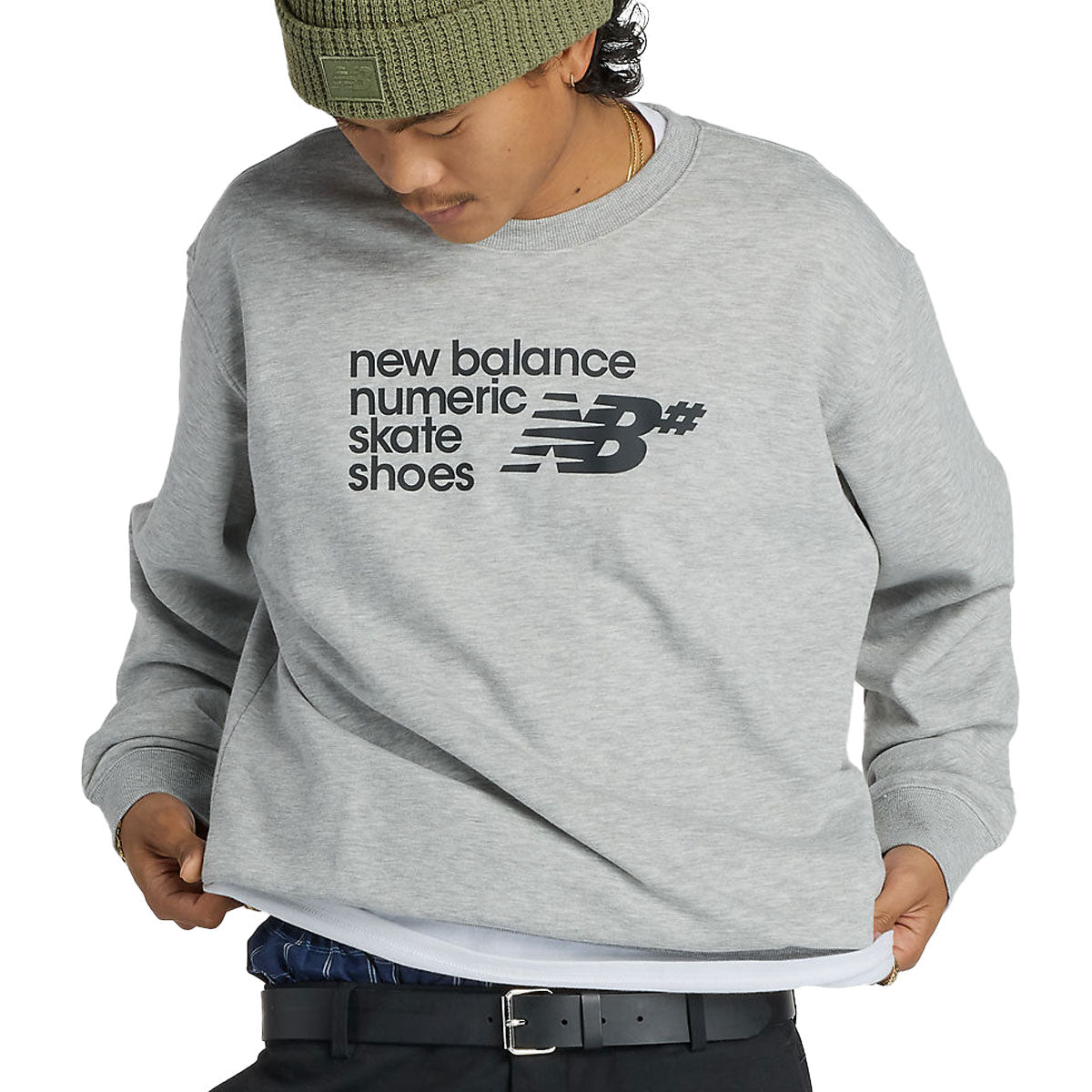 New Balance Numeric Logo Sweatshirt - Athletic Grey image 1