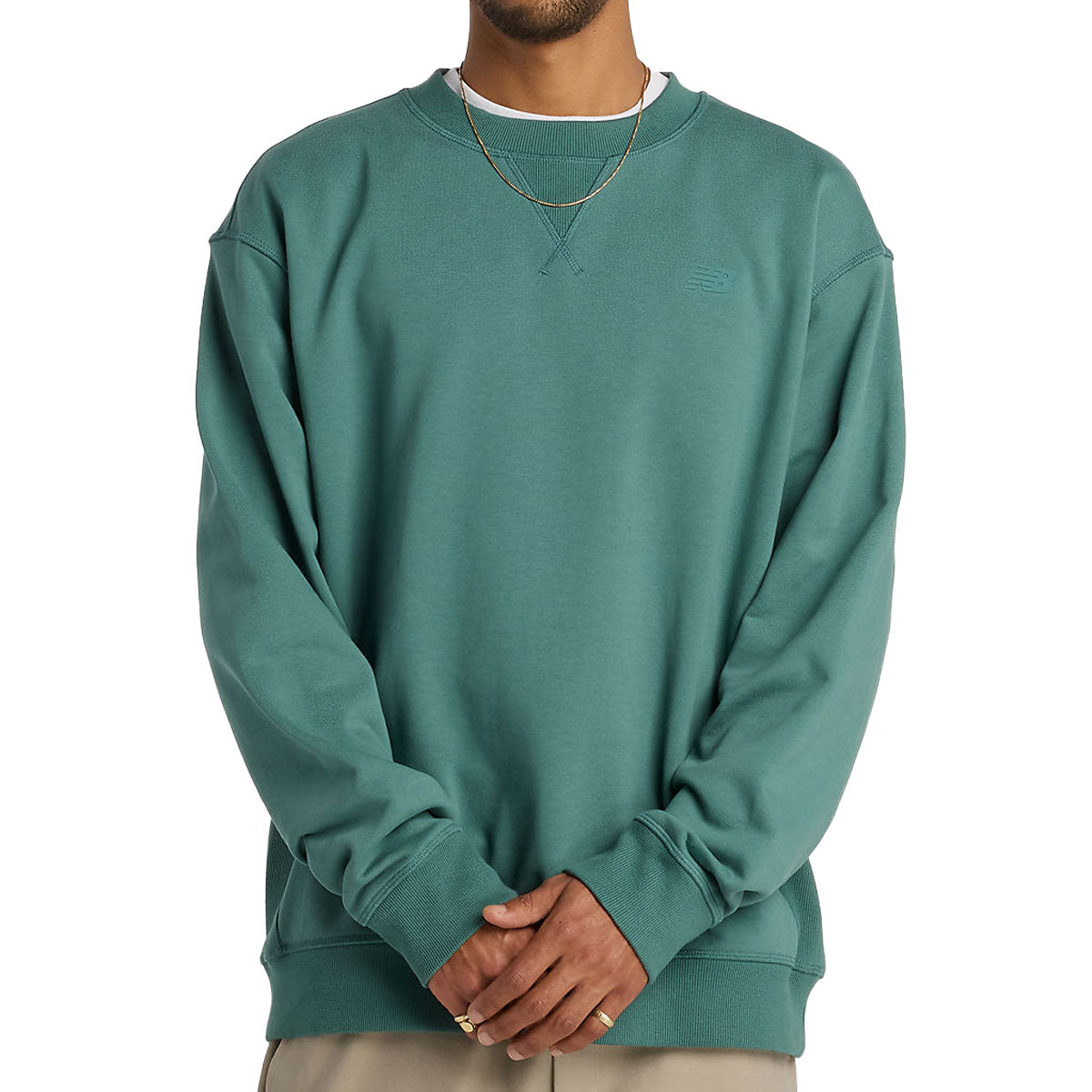 New Balance Numeric French Terry Sweatshirt - New Spruce image 1