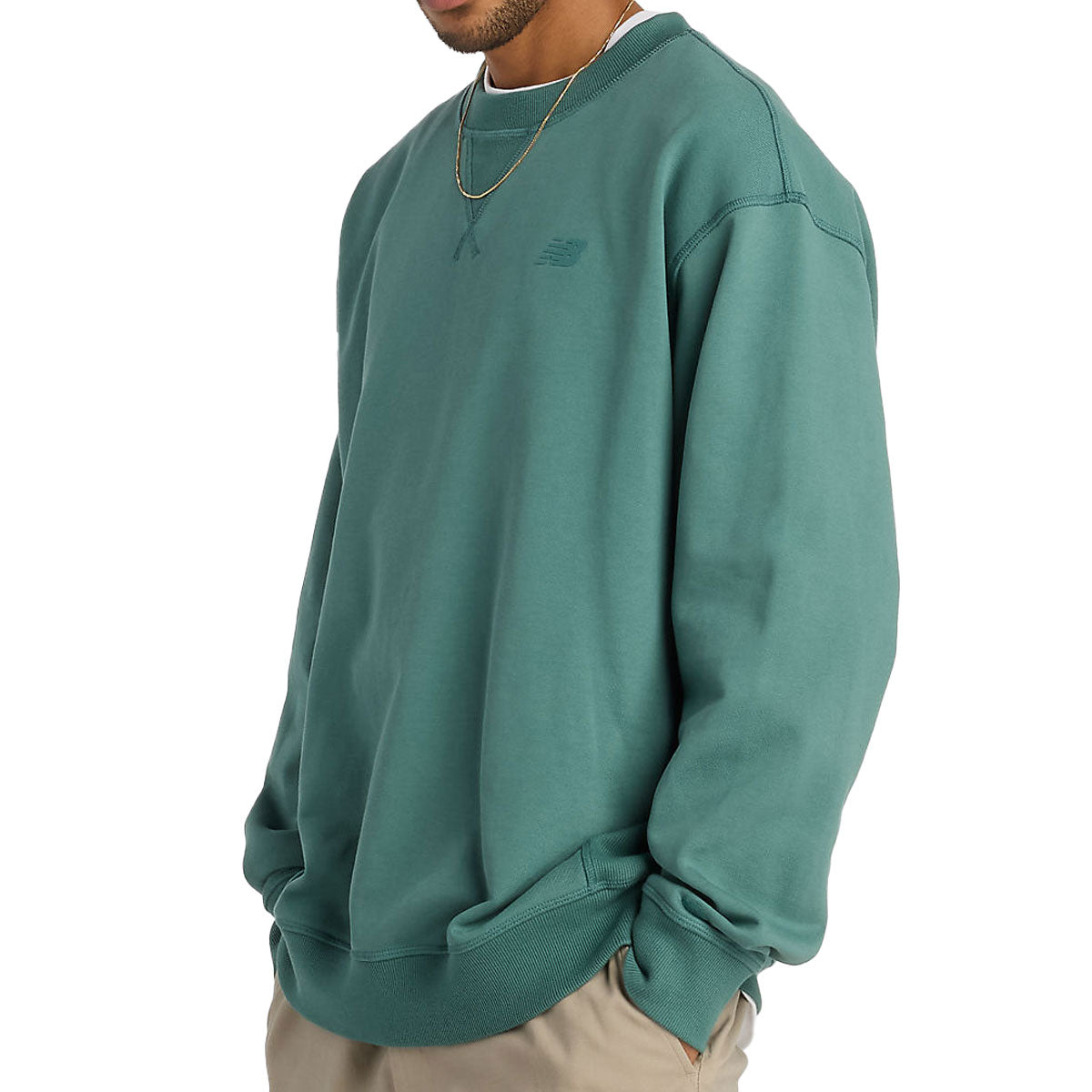 New Balance Numeric French Terry Sweatshirt - New Spruce image 3