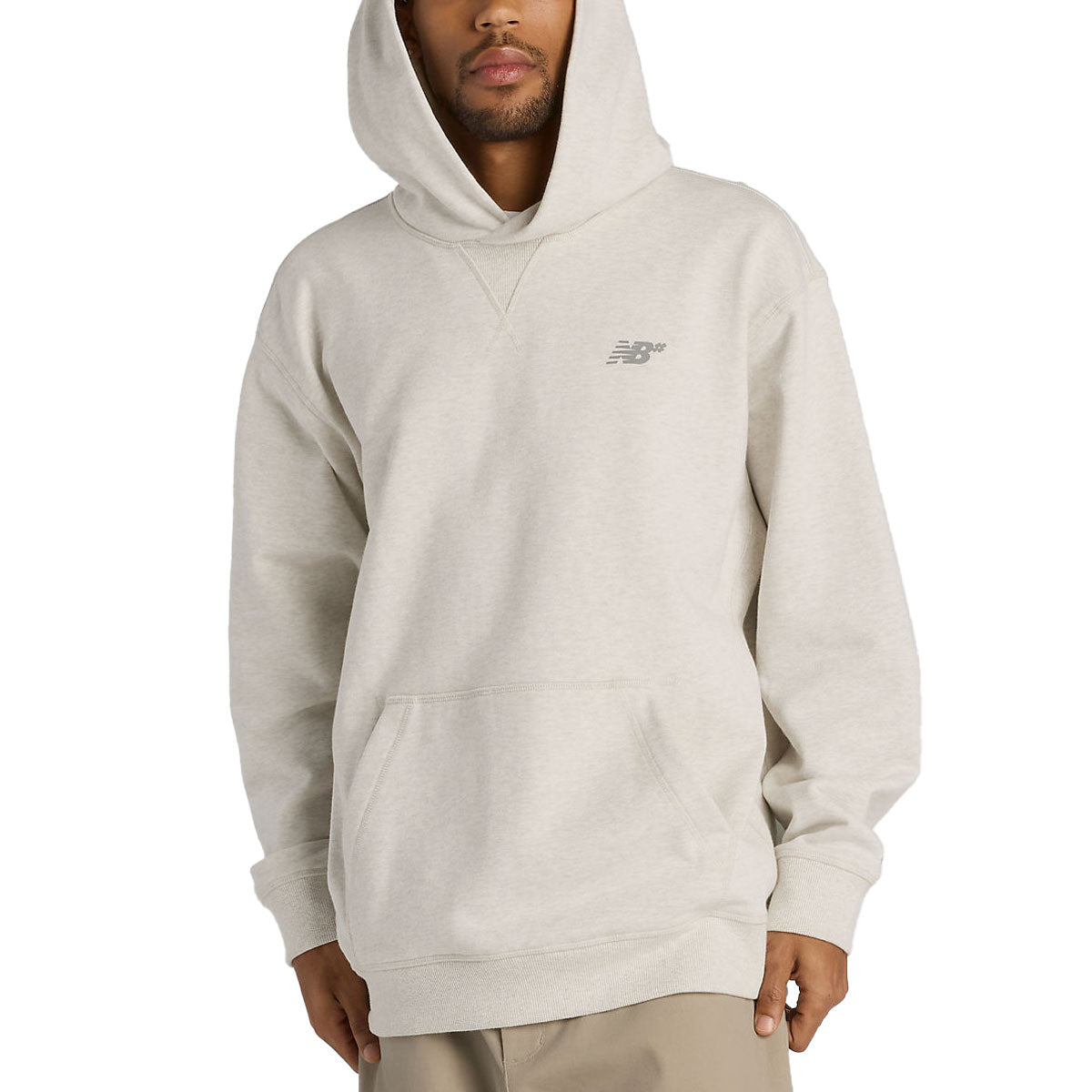 New Balance Numeric French Terry Hoodie - Oatmeal Heather image 1