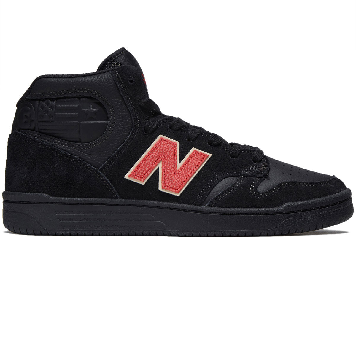 New Balance x Chocolate 480 Hi Shoes - Black/Gum image 1