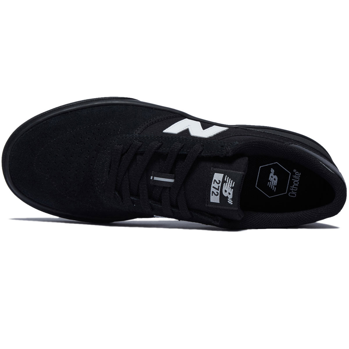 New Balance 272 Shoes - Black/White Suede image 3