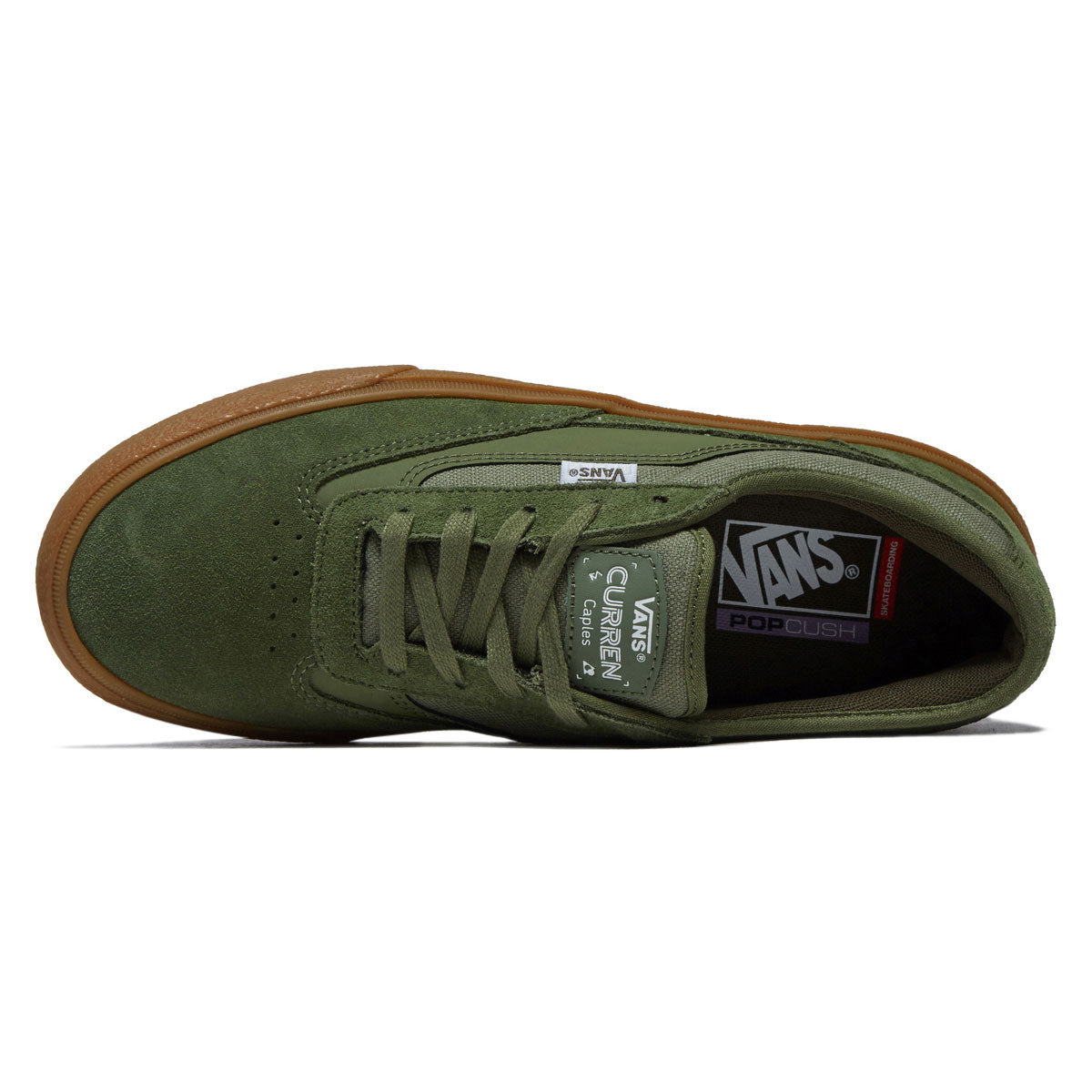 Vans Skate Curren Caples Shoes - Crepe Green/Gum image 3