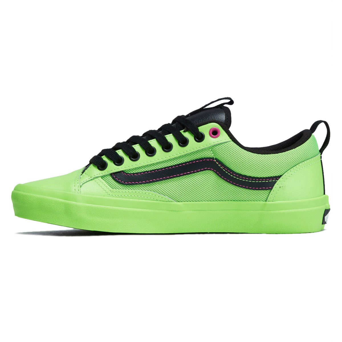 Vans Skate Old Skool 36+ Shoes - Acid Airbrush Black/Green Gecko image 2