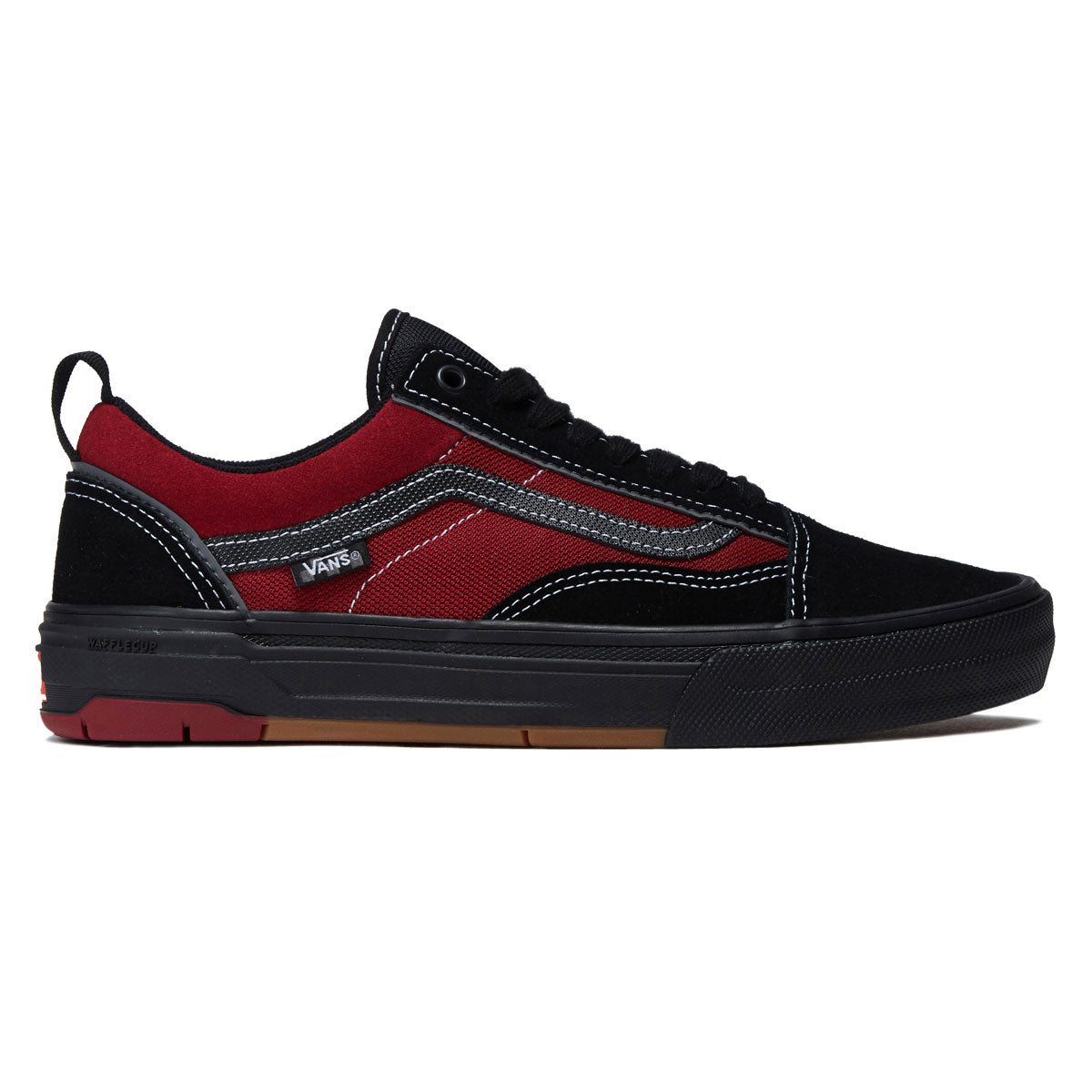 Vans Skate Old Skool Wafflecup Shoes - Black/Red image 1
