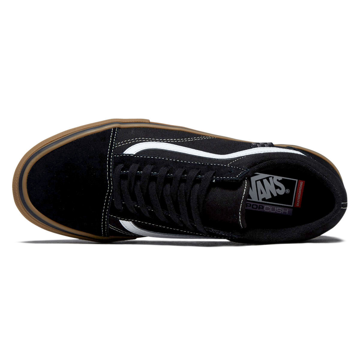 Vans Skate Old Skool Shoes - Black/Gum/White image 3