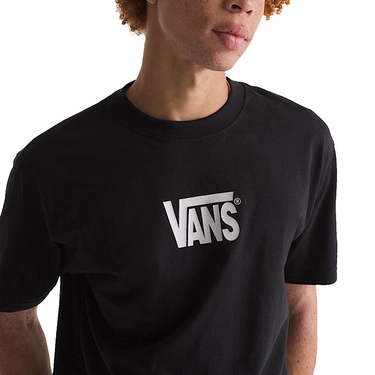 Vans Stretch Logo T-Shirt - Black/White image 3