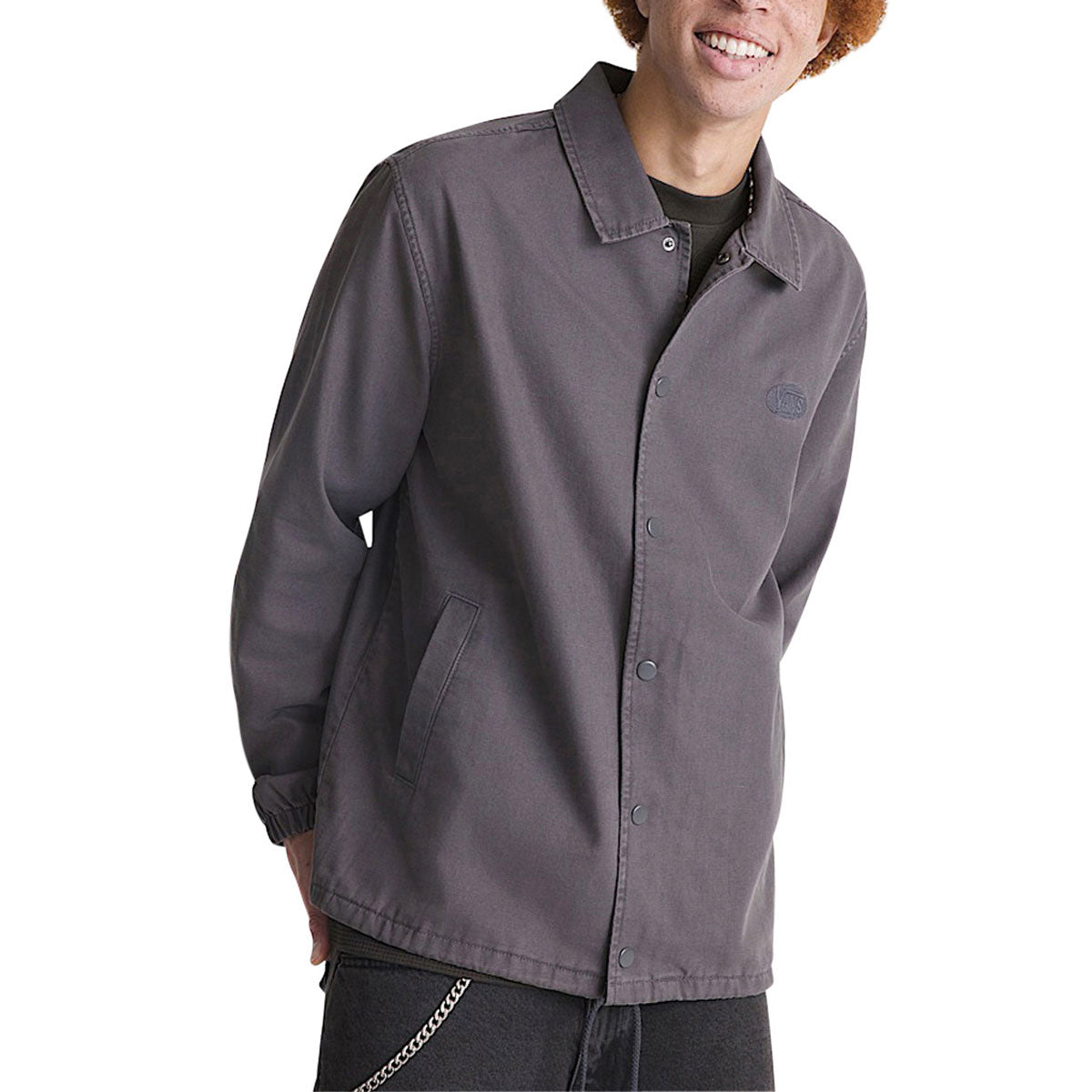 Vans Torrey Pigment Canvas Coaches Jacket - Asphalt image 2