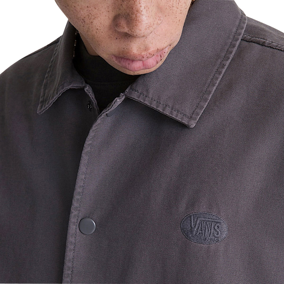 Vans Torrey Pigment Canvas Coaches Jacket - Asphalt image 4