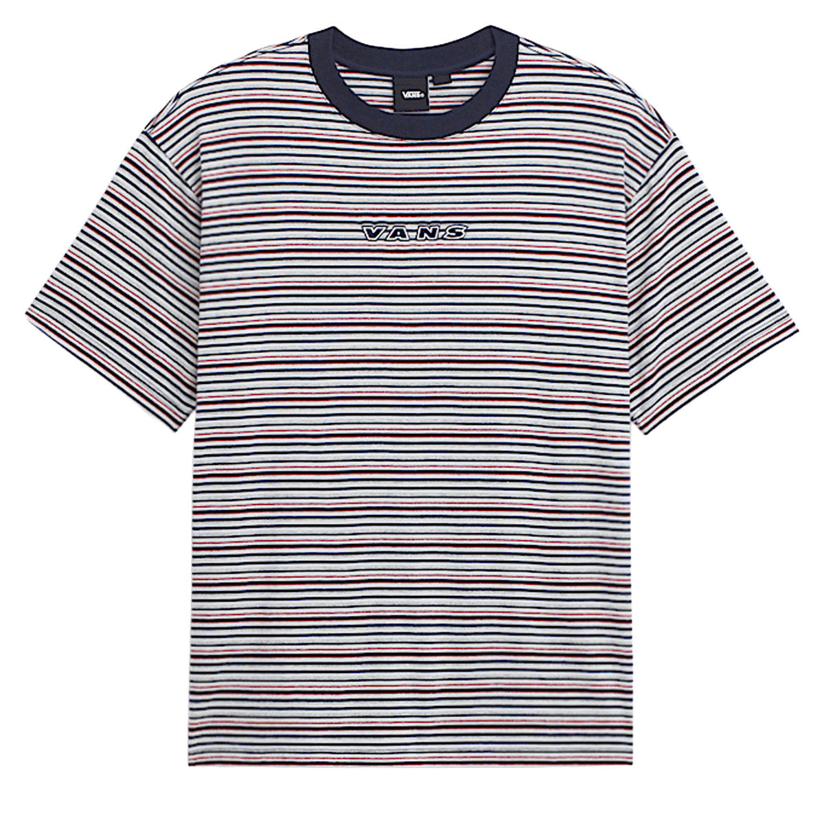 Vans Cameron Stripe T-Shirt - Parisian Night/Cement Heather image 1