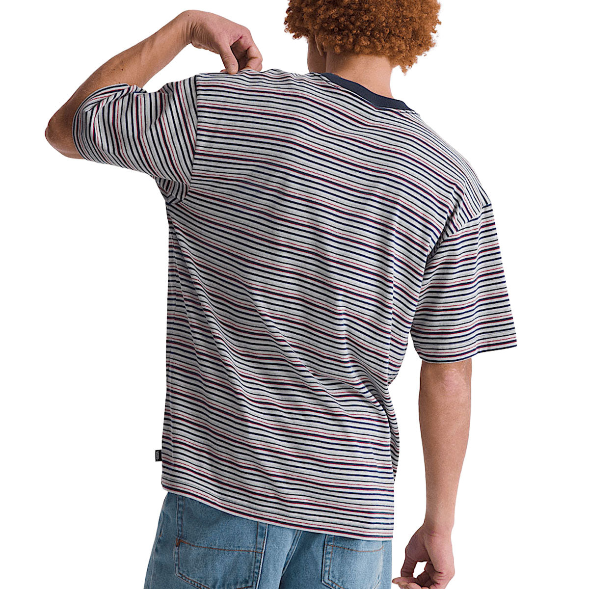 Vans Cameron Stripe T-Shirt - Parisian Night/Cement Heather image 3