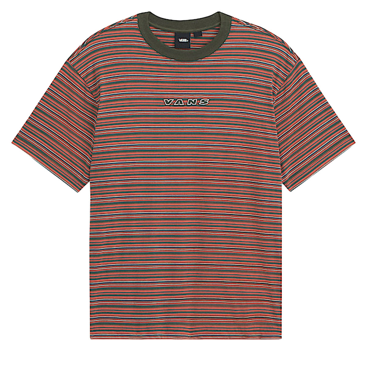 Vans Cameron Stripe T-Shirt - Obsidian Fern/Light Bronze image 1