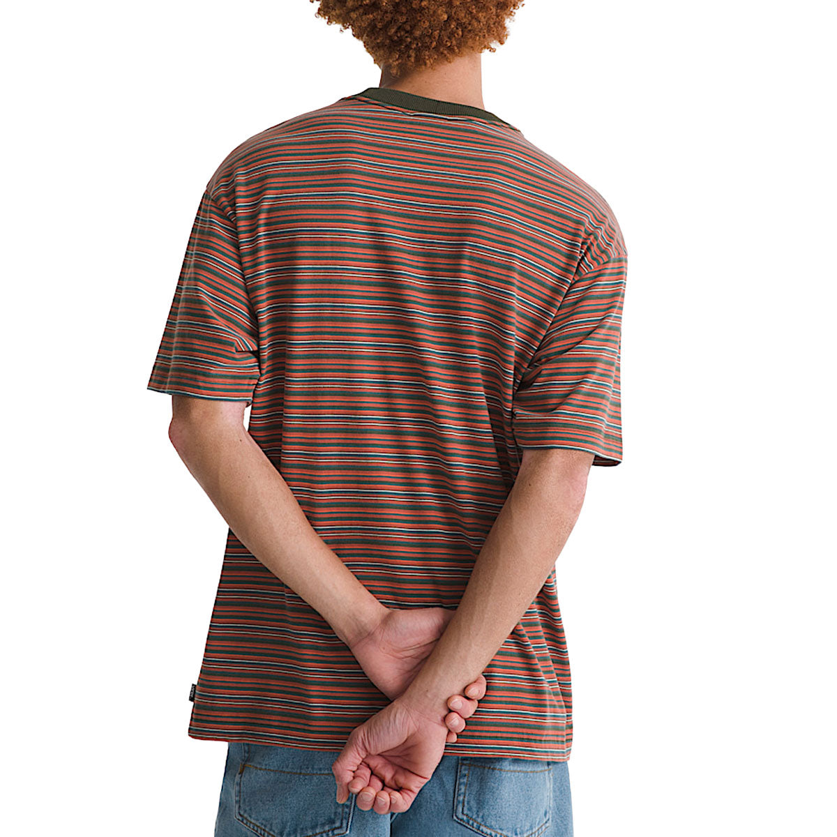 Vans Cameron Stripe T-Shirt - Obsidian Fern/Light Bronze image 3