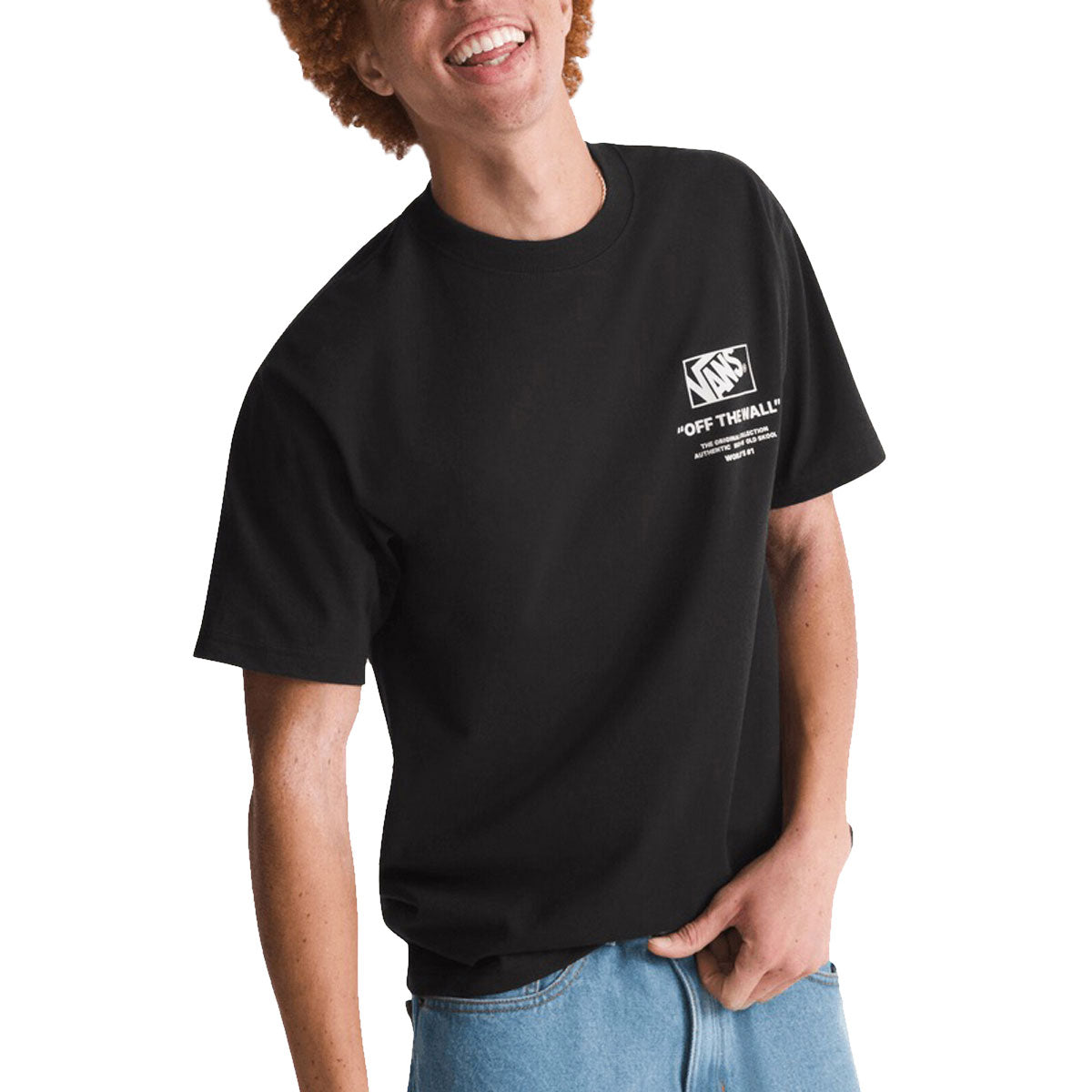 Vans Stacked Hi T-Shirt - Black/White image 3
