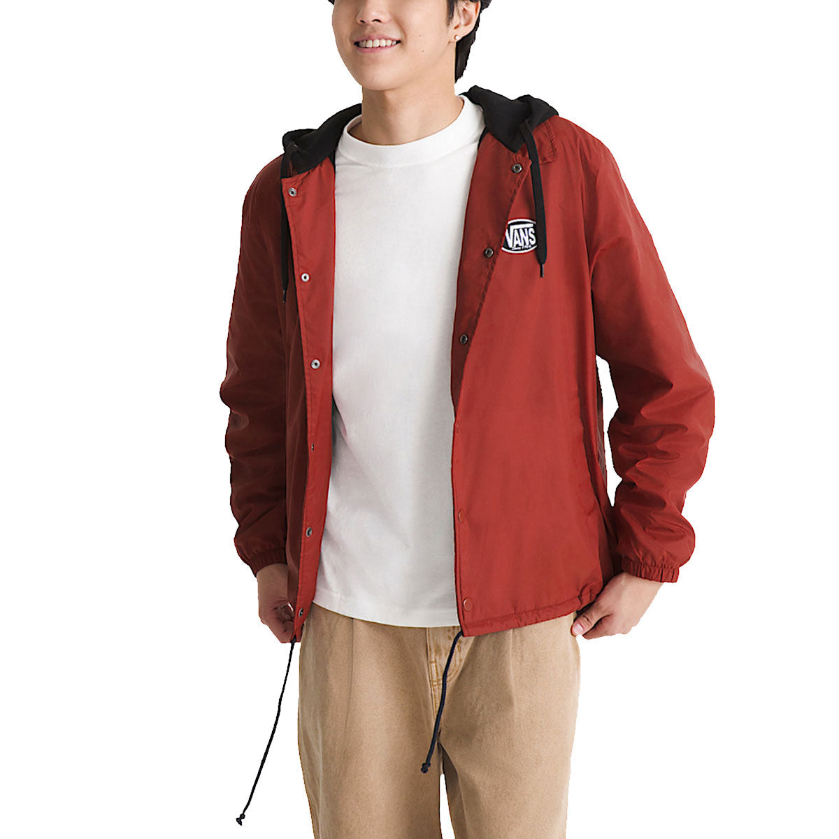 Vans Torrey Hooded Coaches Jacket - Poppy Ember image 2