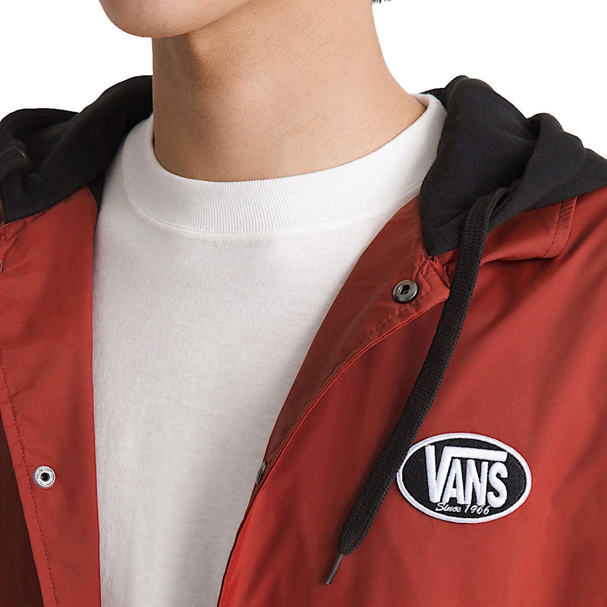 Vans Torrey Hooded Coaches Jacket - Poppy Ember image 4