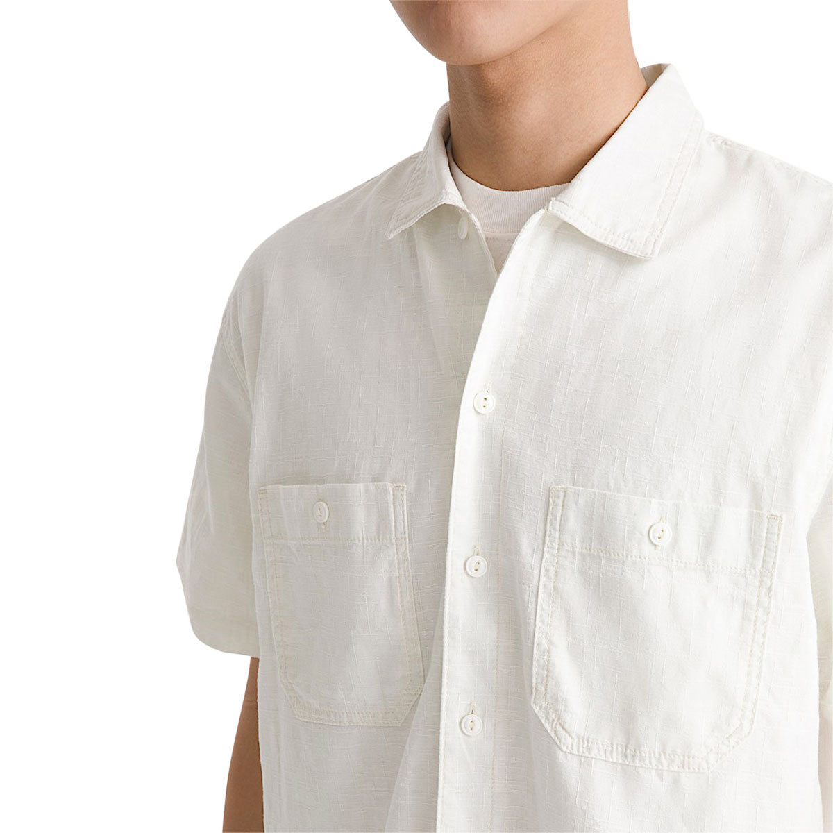 Vans Larkspur Textured Solid Shirt - Marshmallow image 3