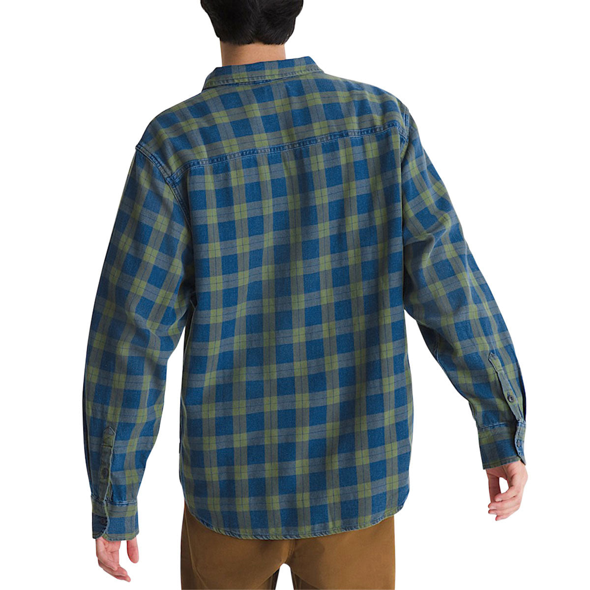 Vans Lawson Vintage Indigo Long Sleeve Shirt - Green Balsam image 2