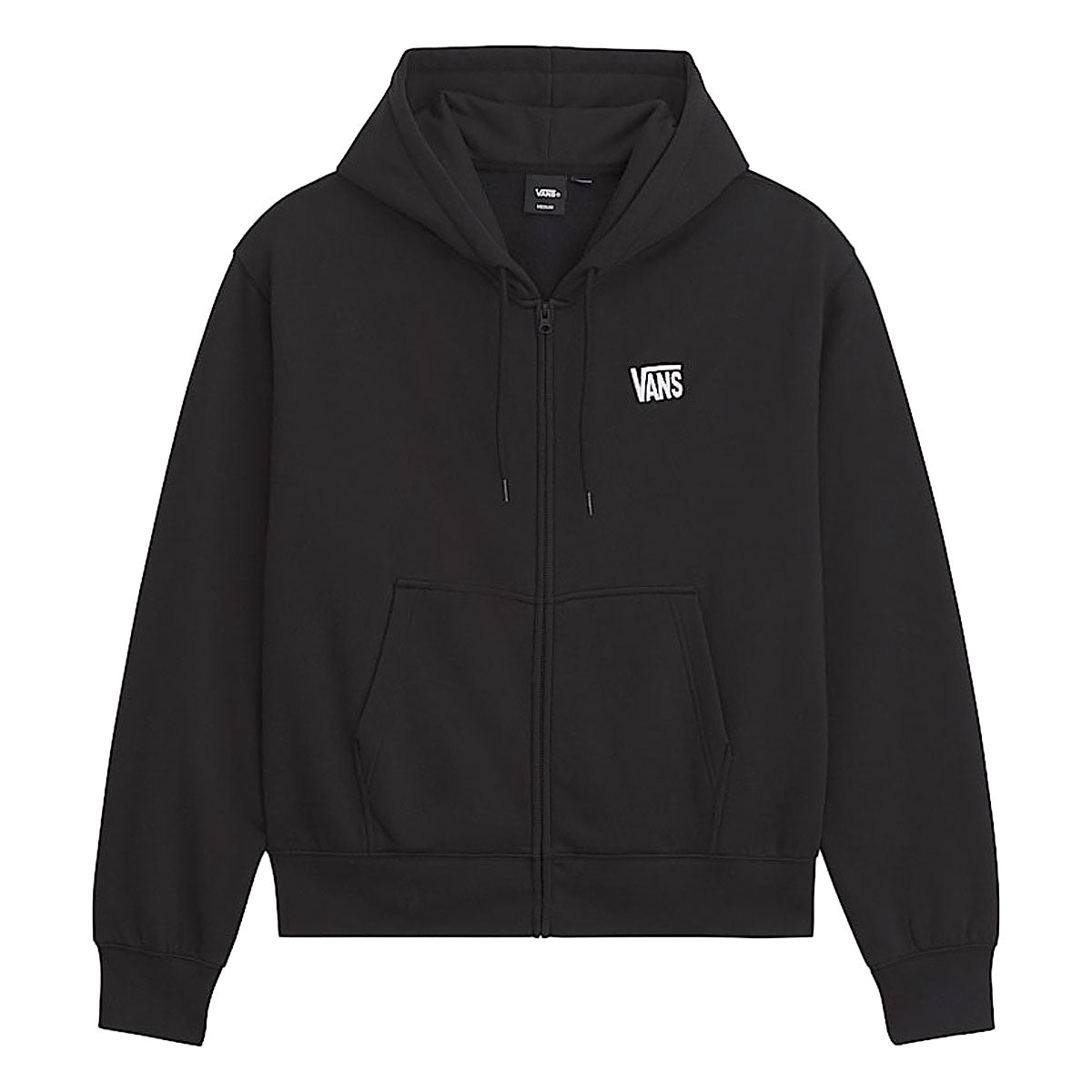 Vans Stretch Logo Full Zip Hoodie - Black/White image 2