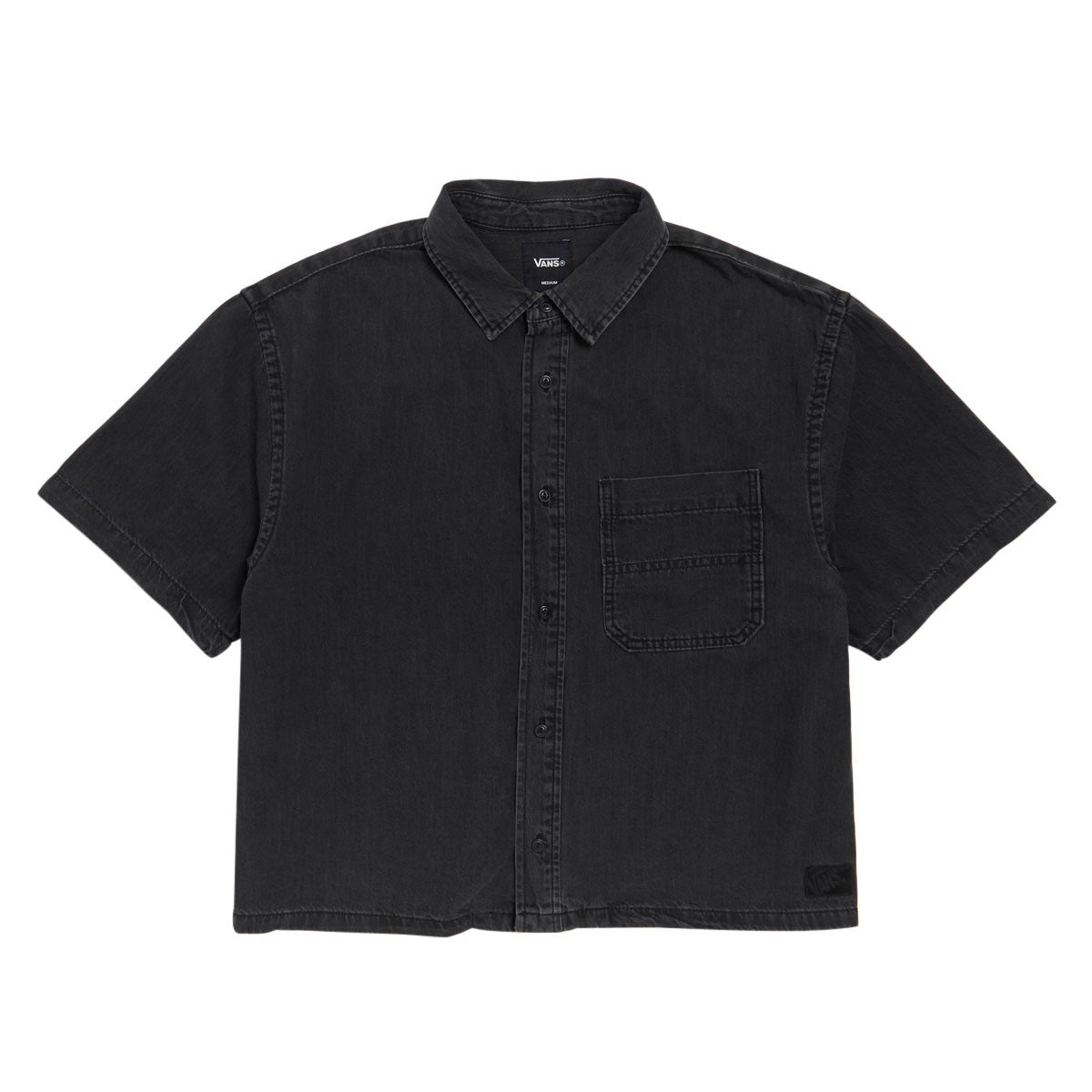 Vans Cyrus Straight Hem Denim Woven Shirt - Washed Black image 1