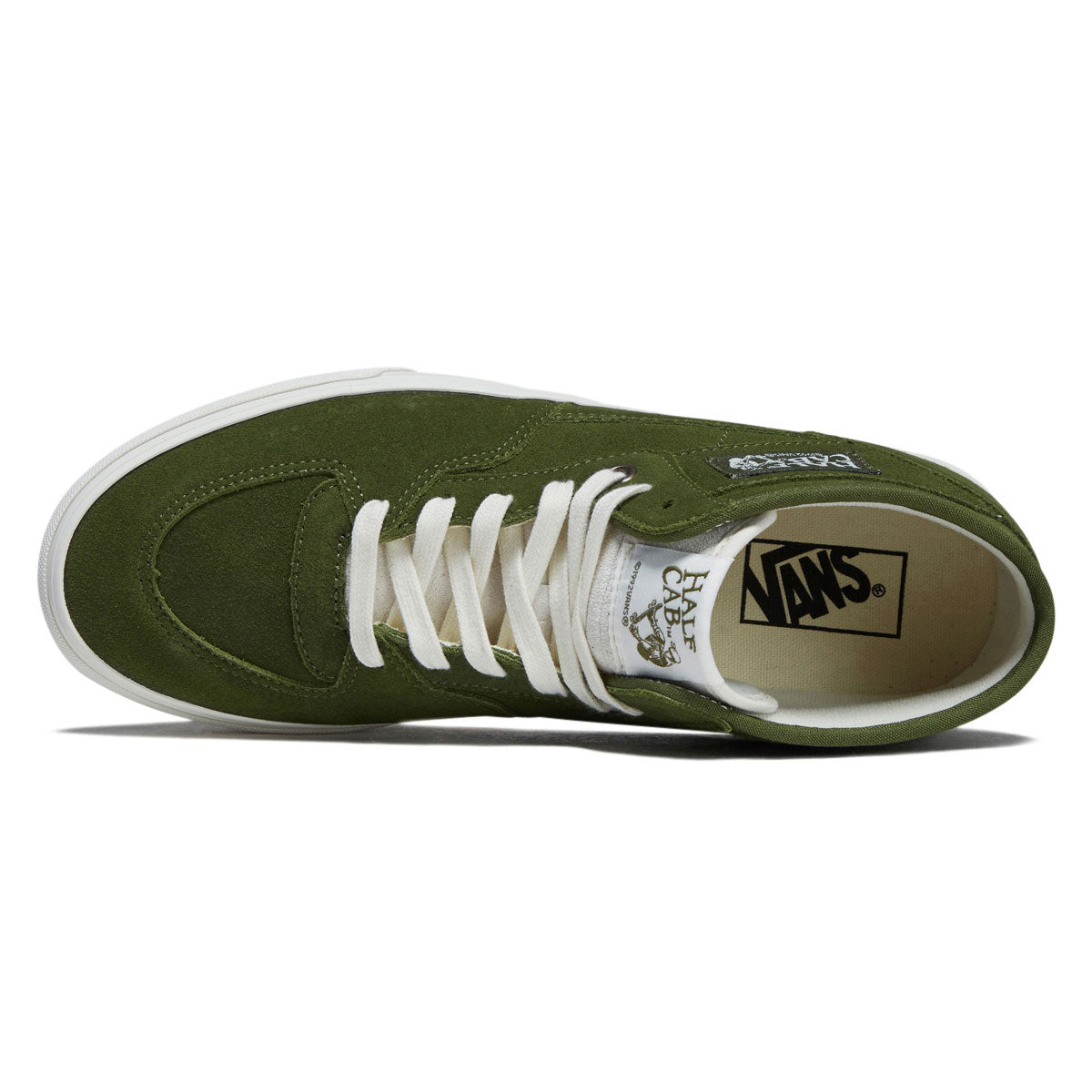 Vans Half Cab Decon Shoes - Suede Green image 3