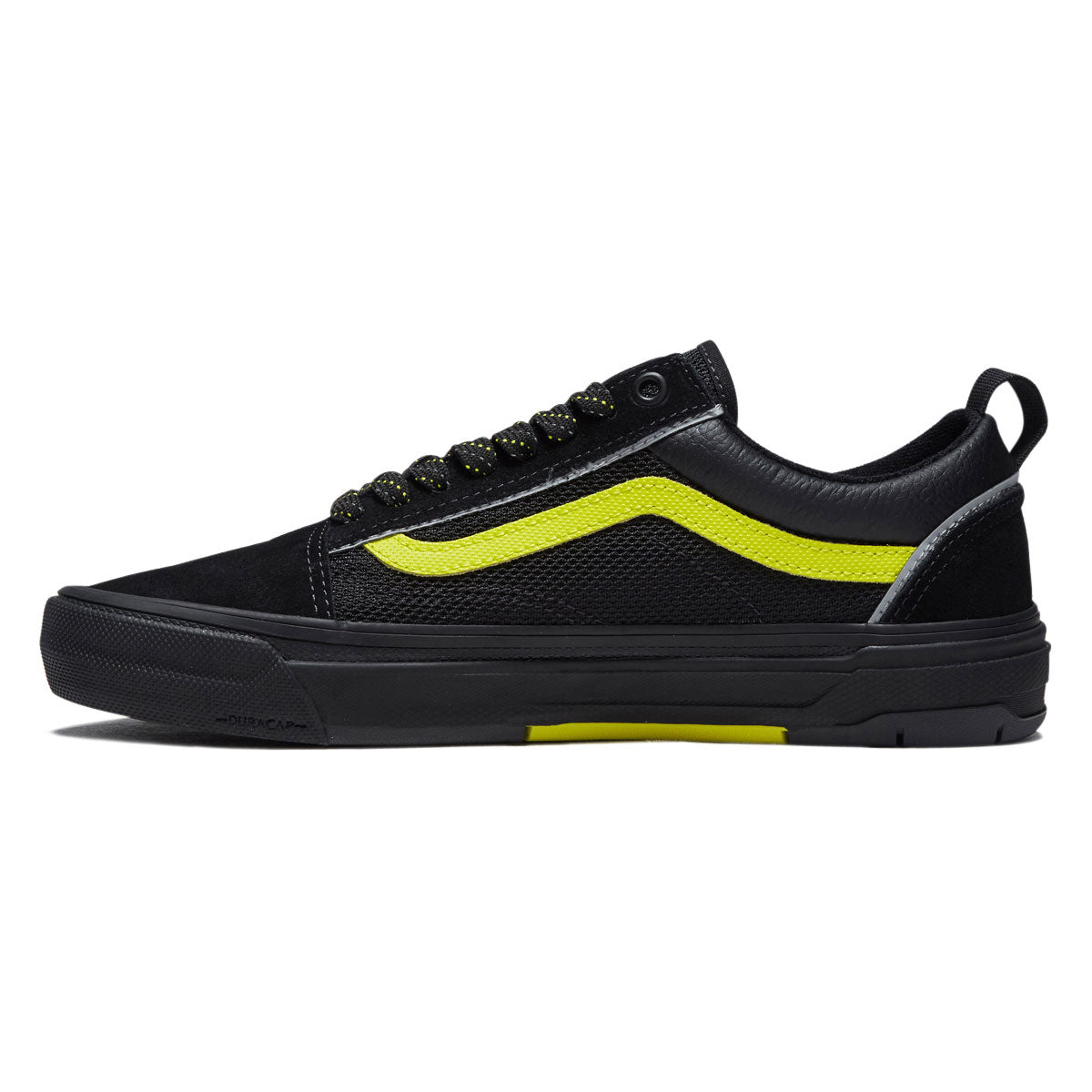 Vans Skate Old Skool Wafflecup Shoes - Reflective Black/Lime image 2