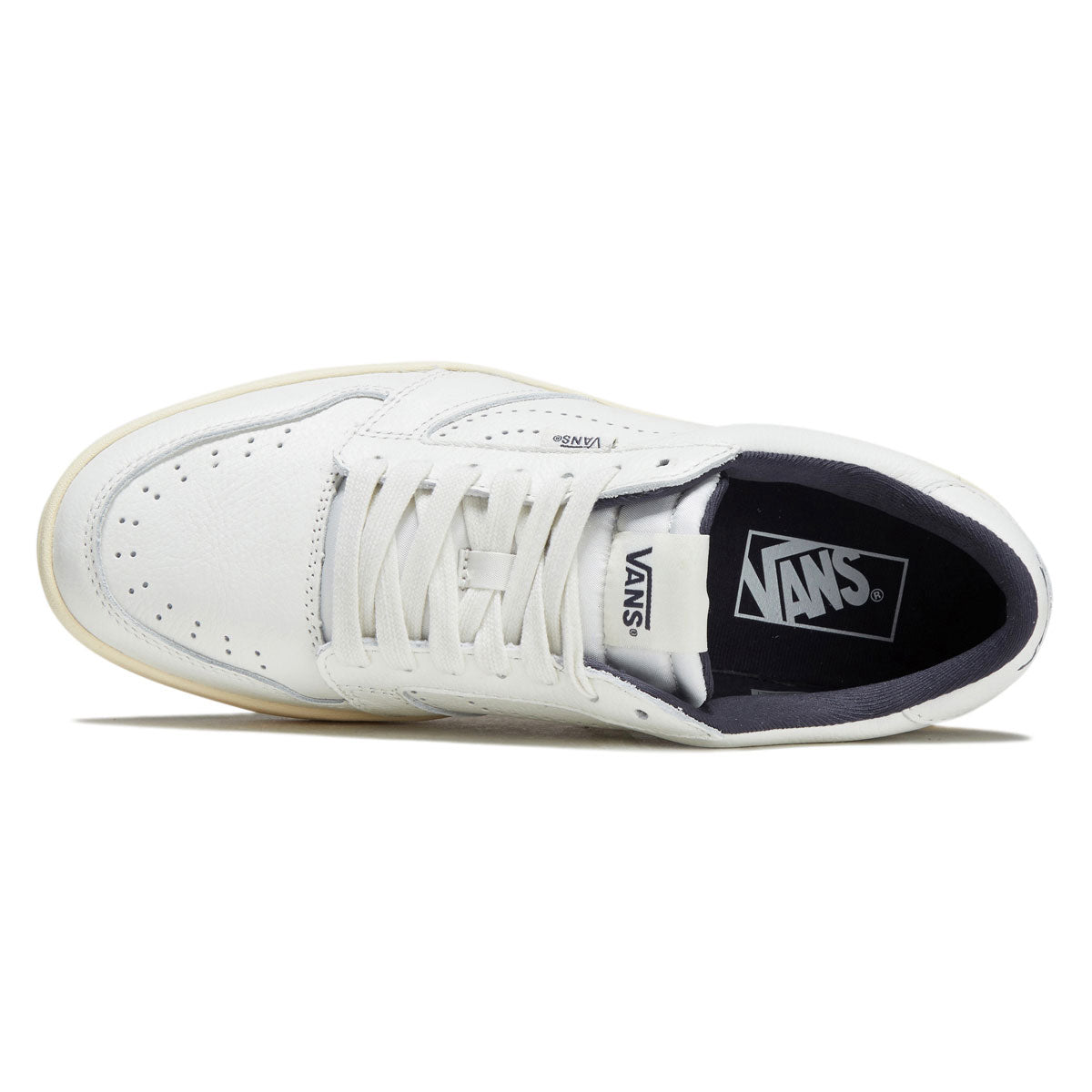 Vans Court Low Shoes - White/Navy image 3