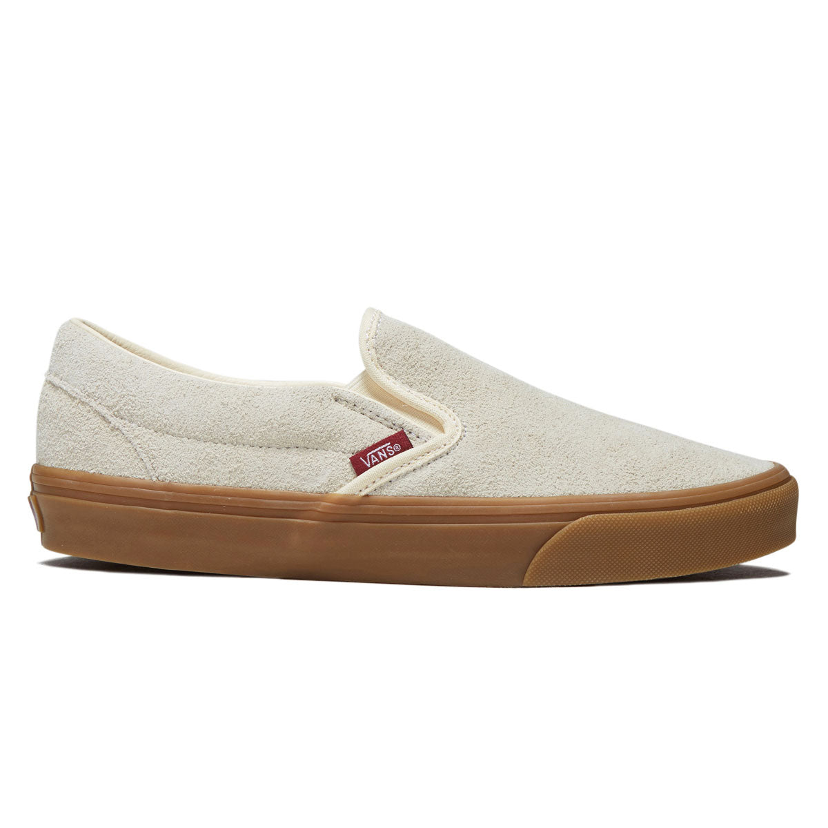 Vans Classic Slip-On Shoes - Cream/Burgundy image 1