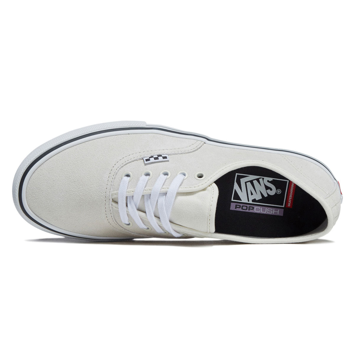 Vans Skate Authentic Shoes - White/Gunmetal image 3