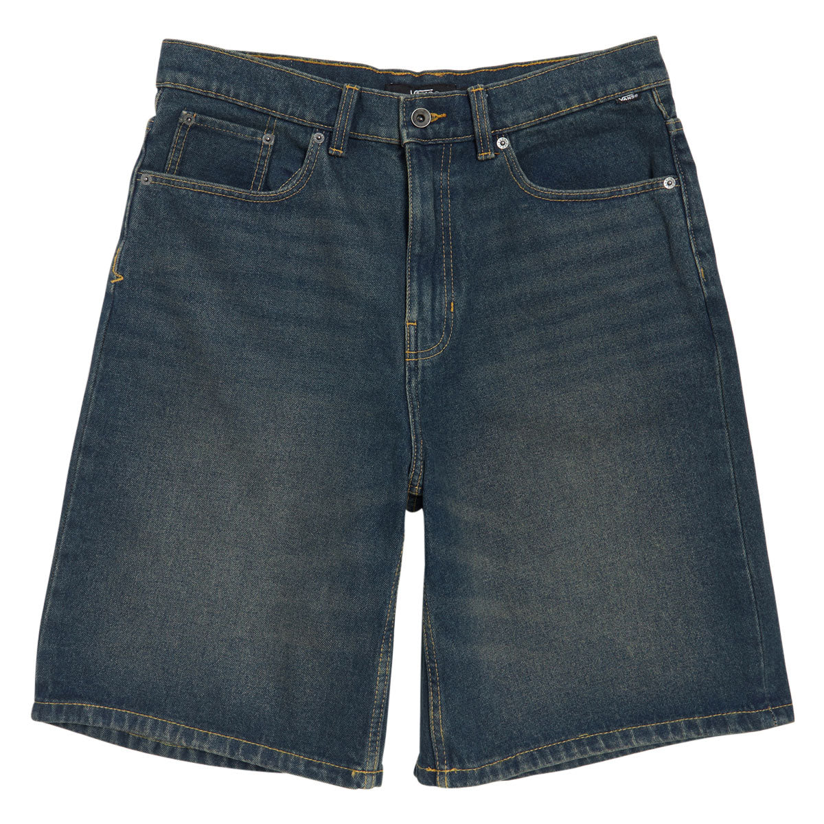 Vans Check-5 Baggy Denim Shorts - Dirty Medium Indigo image 1